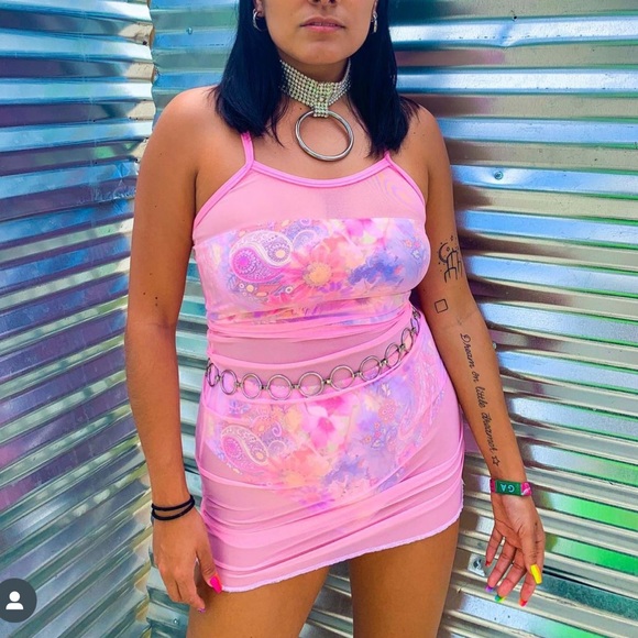 Ravewithmigente Dresses & Skirts - RWMG light pink mesh Lolita dress - size M